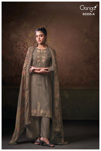 Ganga iryesa 5355 dress material wholesale price in chennai